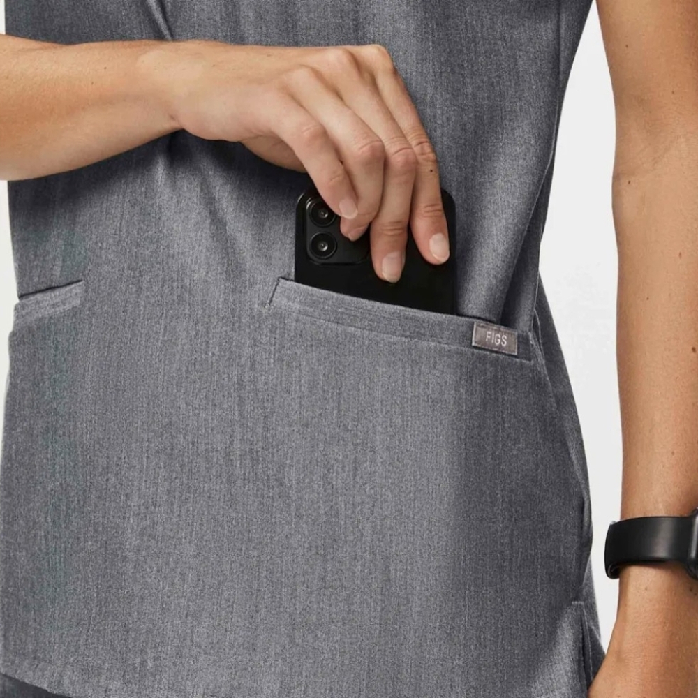 Figs Graphite Scrub Top - Picture 4 of 5